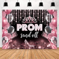 Class of 2026 Prom Backdrop Congrats Graduation Photo Background Party Decor