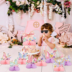 9 PCS Butterfly Centerpieces for Tables Butterfly Birthday Party Decorations Spr