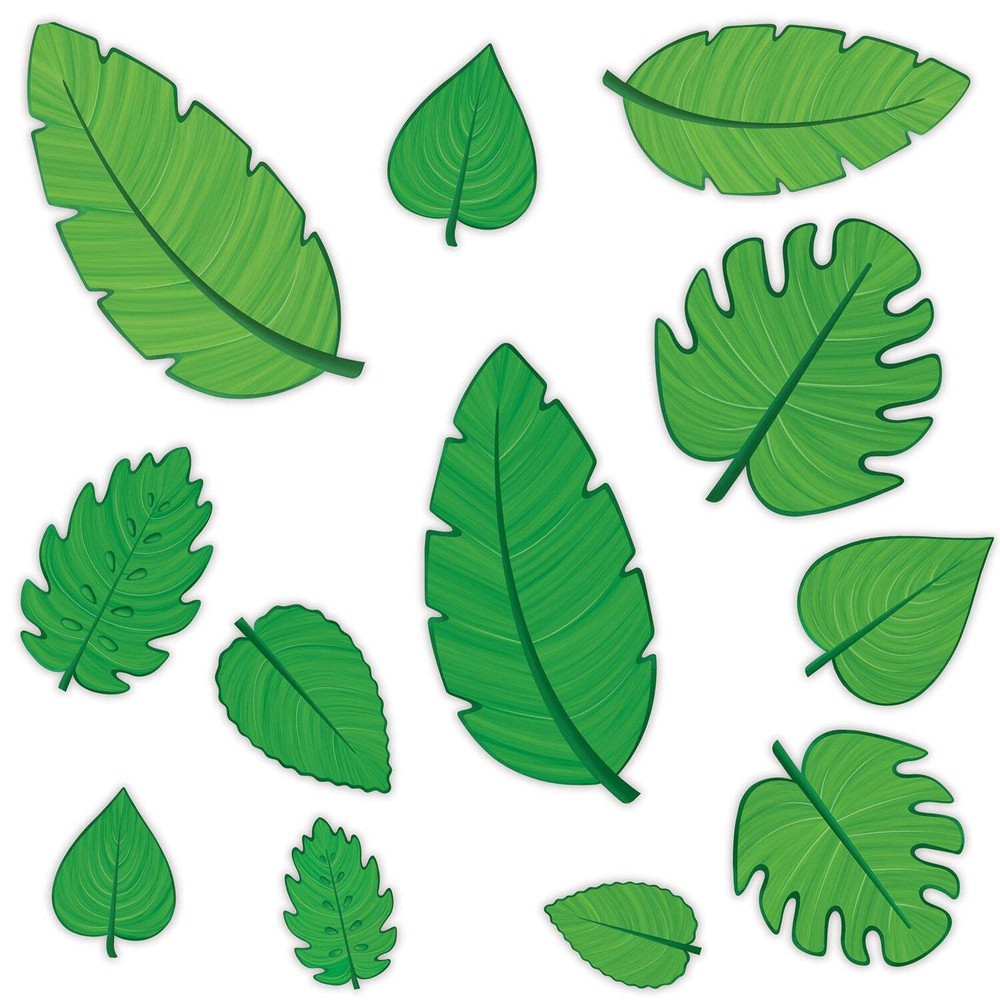 Beistle Tropical Leaf Cutouts – Jungle | Party Supply | Decoration