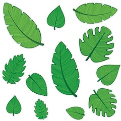 Beistle Tropical Leaf Cutouts – Jungle | Party Supply | Decoration