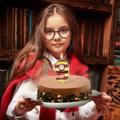 MTLEE Magical Wizard Birthday Candles Magic Inspired yellow and brown