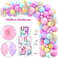 2nd Birthday Party Decorations – ‘TWO’ Boxes, Donut Balloon Arch, Tablecloth, Cr