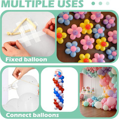5 Pack Large Balloon Arch Clips Plastic Transparent Backdrop Spring Clamps 3.5 I