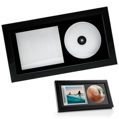 Elegant Solid Wood Frame for Displaying Cherished CD Covers at Home or Office