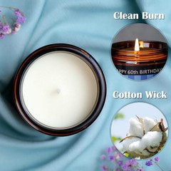 Lavender Scented Candle in Gift Box – Perfect 60th Birthday Surprise for All