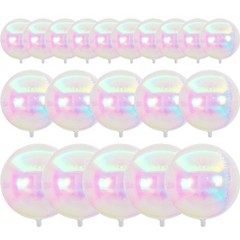 Iridescent Foil Balloons 20pcs Different Sizes Pack of 22 12 10 Inch Large Ro…