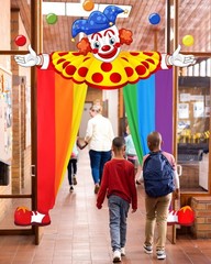 3 Pcs Carnival Circus Party Decorations Circus Clown Decor Door Banner Clown …
