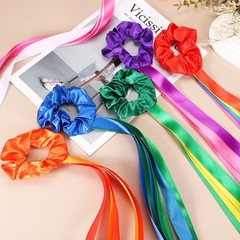 Rainbow Dance Ribbons, Wrist Streamers 20″ & 12 Pcs & Orange