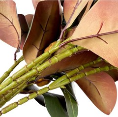 Set of 4 Magnolia Branches 32 Inch Long Artificial Green – 4