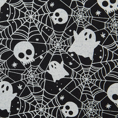 Halloween Party Tabletop Decor, Reusable & Machine Washable Cotton Fabric, Napki