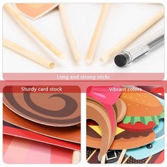 50s Photo Booth Props Grease Retro Diner Theme Birthday Decor 41 PCS