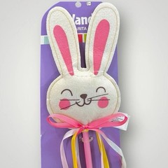 Easter Plushy Friendly Bunny Ribbon Wand Party Favor 20″ Set Of 3 New With Tag