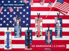 Moon Boat 100 Sets 250th Anniversary 4th of July Party Favors Patriotic Silicone