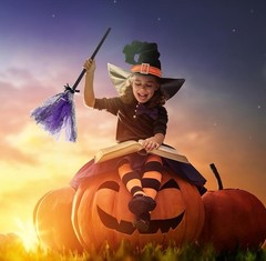 Halloween Witch (2pcs) Broom Kids Holiday Decor Decorations Halloween Broomstick