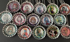Monster High themed necklaces / 15 Party Favors / friend gift / birthday /Easter