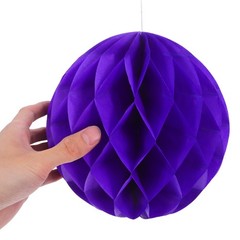 6Pcs Reusable Paper Honeycomb Balls Vibrant Colors Hanging Party Decor
