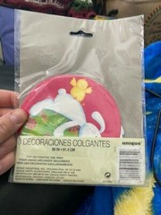 Unique Bunny Hanging Decorations 3ct-36″ New!!!