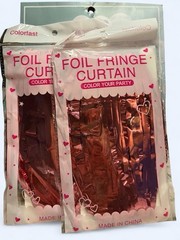 Spritz Rose Gold Balloon Garland Decor Kit with 2 Foil Fringe Curtains 80 Piece