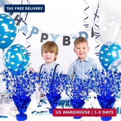 6 Pcs Metallic Foil Star Burst Table Centerpieces Patriotic Decoration for Weddi