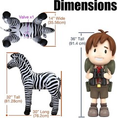 Jet Creations Safari 3 Pack Giraffe, Horse, Elephant for Party Decoration Fun