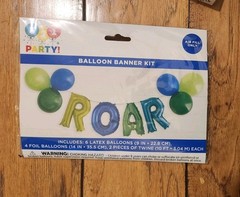 Dinosaur Themed ROAR Birthday Party Supplies Banner, Candles +More FREE SHIPPING