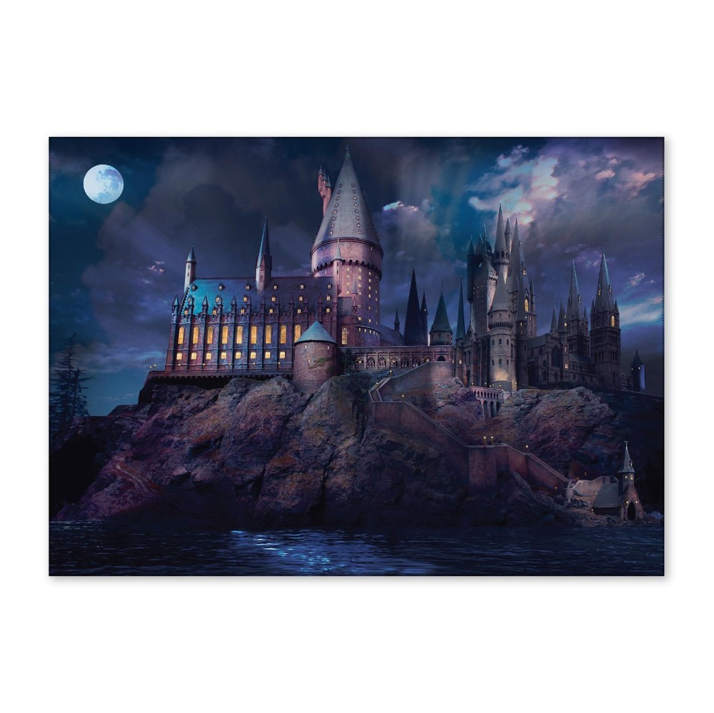 ConQuest Journals Harry Potter Hogwarts Castle at Night Backdrop Wall Banner,…
