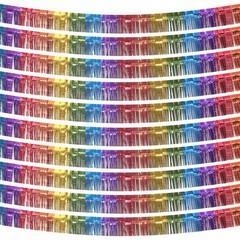 10 Pack Rainbow Fringe Garland – 10 Feet Colorful Metallic Streamers for Part…
