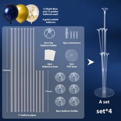 6 Sets Balloon Stand Kits, Balloon Sticks with Base for Table Centerpieces Gr…