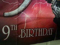 Happy 9th Birthday Fabric Banner Venom 3×5 Feet