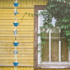 Functional 13 1FT Hummingbird Rain Chain for Efficient Outdoor Water Flow