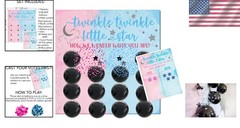 Deluxe Baby Gender Reveal Game Set with Voting Poster and Colorful Balloons