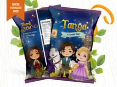 Rapunzel DIGITAL Birthday Bundle, Princess Party Bundle, Party Pack – YOU PRINT