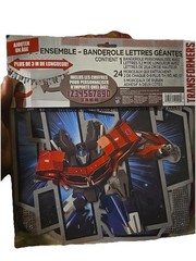 Transformers Birthday 10ft Banner With Custom Numbers Official Licensed New