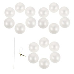 1set White Fake Hanging Strand Chain – 2.2 Inch Giant Round Ball