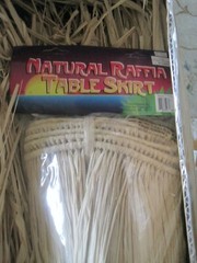 Hawaiian Skirting For Table Front Grass Skirt Natural Raffia 29″ x 9″ Feet
