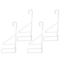 4Pcs Heavy Duty White Iron Plant Hangers for Porch Balcony Garden Use