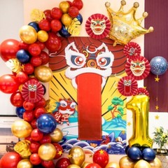 Chinese Style Self Adhesive Paper Fans Kid Hundred Days,Zhuazhou Party Decors