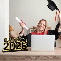 2026 Graduation Decorations, 11.8″ x 6.3″ Glitter Black x 6.3″,