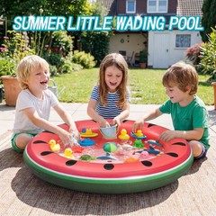 Hungdao 2 Pack Inflatable Ice Serving Bar Cooler Watermelon Buffet Salad Tray