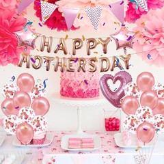Mother’s Day Pink Balloon Pack with Rose Gold Accents