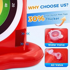 Pool Toys for , Inflatable Dart Board Toss Water Game, Giant Pool Games for ,…