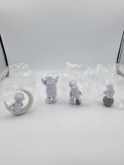 3″ Astronaut Ornaments Spaceman Figures Toy Cake Toppers Set Of 4