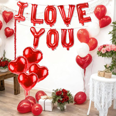 I Love You Balloons, 12 PCS Valentines Day Decorations Balloons, 18 Inch Balloo