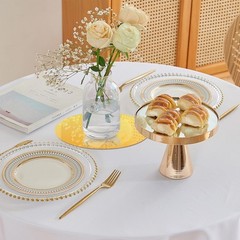 20 Pcs 10 Inch Round Mirrors for Centerpieces Acrylic Gold Circle Mirror Cand…