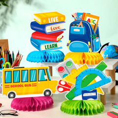 12 Pcs Back to School Decorations Welcome Back to School Table Decorations Honey
