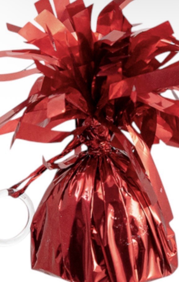 Red Foil Balloon Weight, 6oz