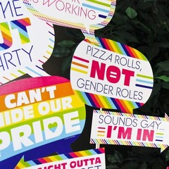 Create Memories with 10pc Love is Love Pride Photo Booth Prop Kit – Made in USA