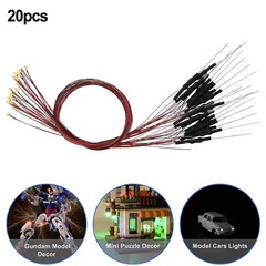 Compact Pre Wired Golden White 0805 Led Lamp for Model Building 12V ~ 18V