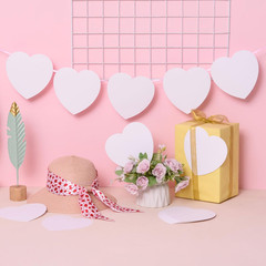72 Pcs Large Heart Cutout White Paper Heart 6 Inch Heart Shape Die Cut Heart Dec