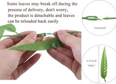 50pcs 300 ft Artificial Vine Greenery Garland for Room Decor 50 Pcs-green